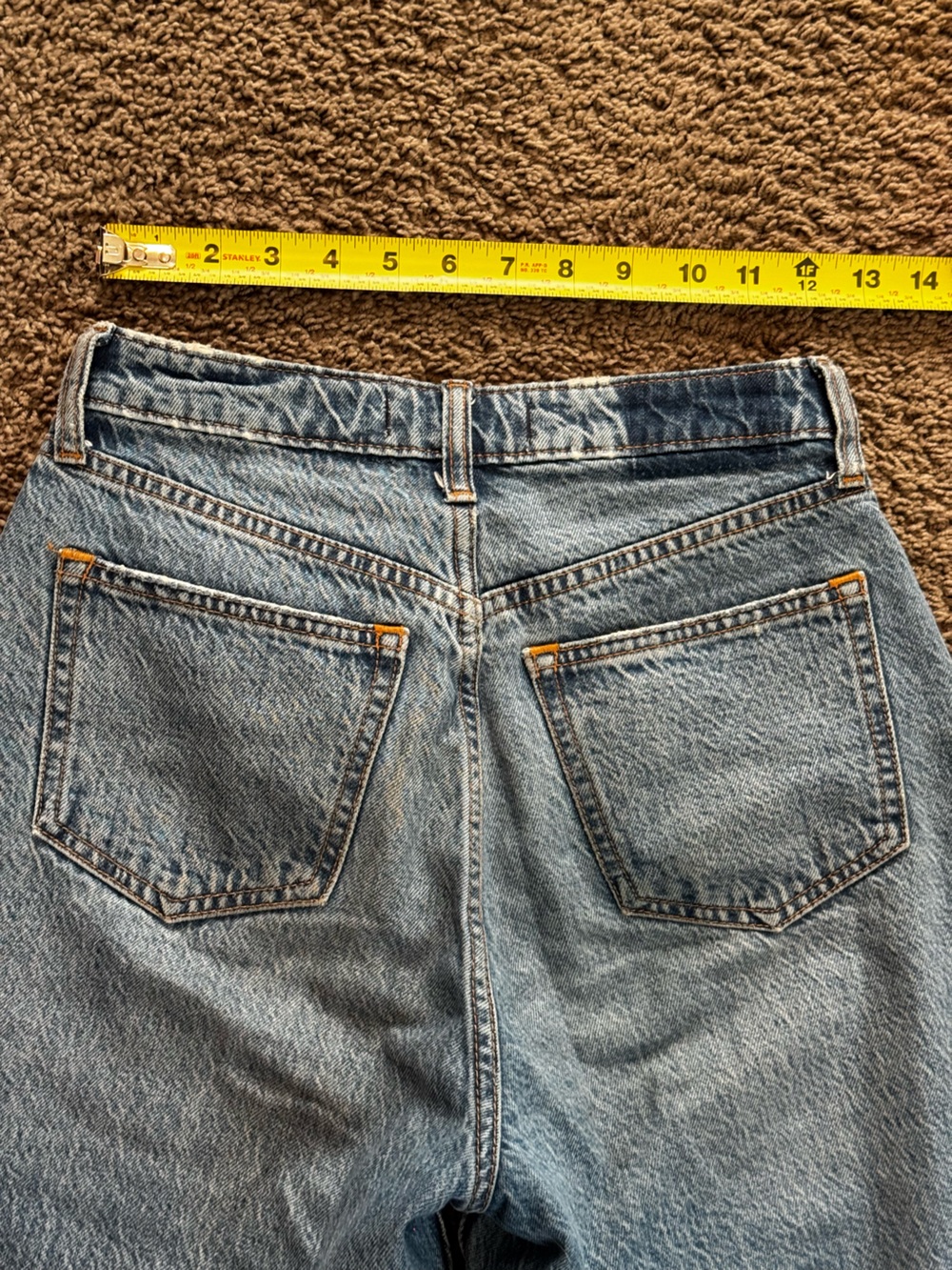 Abercrombie & Fitch Blue The Loose High-Rise Straight Leg Jeans - Picture 4 of 4